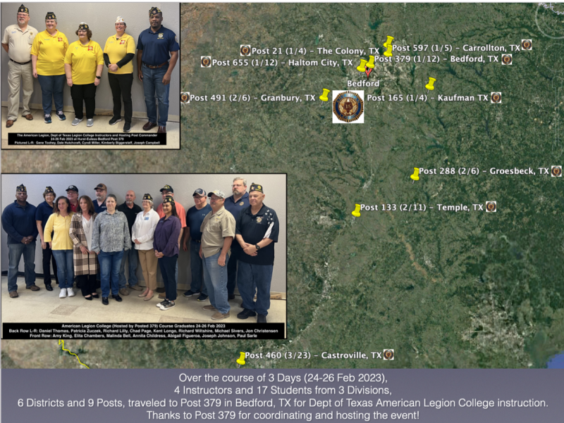 HurstEulessBedford American Legion Post 379 (Bedford, Texas) conducts